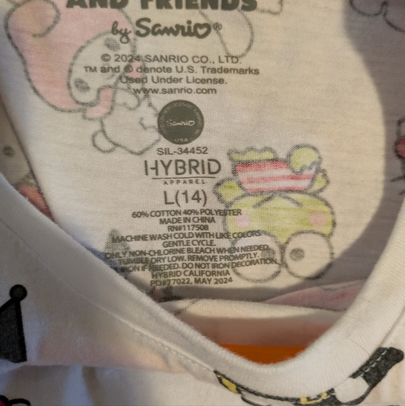Hello Kitty Kids Shirt and Top Set - Pink, White, Purple - Picture 4 of 4